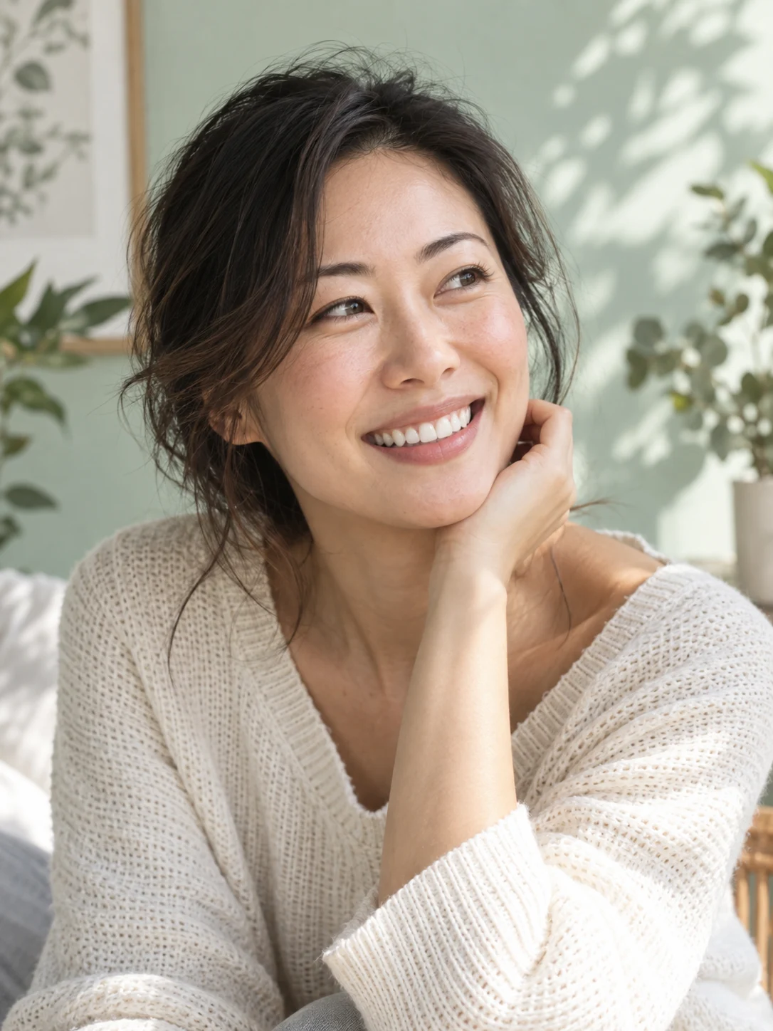 Smiling patient at Morrow Dental